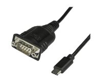 StarTech.com Câble Adaptateur USB-C vers Série de 40 cm - Convertisseur USB Type C vers RS232 (DB9) - Câble Série USB-C pour PLCs/APIs, Scanners, Imprimantes - M/M - Windows/Mac/Linux
