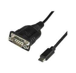 StarTech.com Câble Adaptateur USB-C vers Série de 40 cm - Convertisseur USB Type C vers RS232 (DB9) - Câble Série USB-C pour PLCs/APIs, Scanners, Imprimantes - M/M - Windows/Mac/Linux