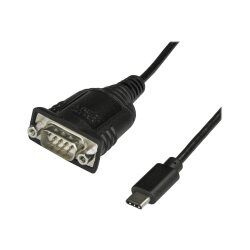StarTech.com Câble Adaptateur USB-C vers Série de 40 cm - Convertisseur USB Type C vers RS232 (DB9) - Câble Série USB-C pour PLCs/APIs, Scanners, Imprimantes - M/M - Windows/Mac/Linux