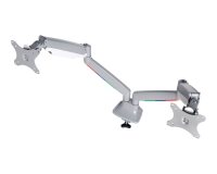 Bras articulé kensington smartfit pour deux écrans supporte 11kg maximum/bras