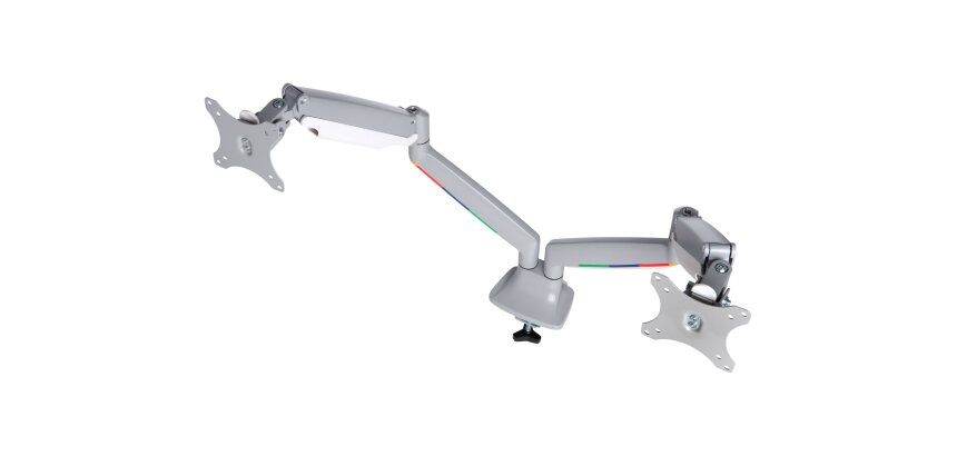 Bras articulé kensington smartfit pour deux écrans supporte 11kg maximum/bras
