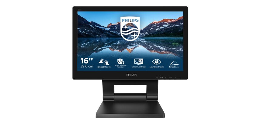 Philips 162B9T/00 écran plat de PC 39,6 cm (15.6") 1366 x 768 pixels HD LCD Écran tactile Noir
