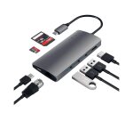 Satechi Multi-Port Adapter V2 Dock st. USB 3.2 Gen 1 (3.1 Gen 1) Type-C Gris