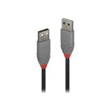 Lindy 36692 câble USB USB 2.0 1 m USB A Noir, Gris
