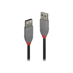 Lindy 36692 câble USB USB 2.0 1 m USB A Noir, Gris