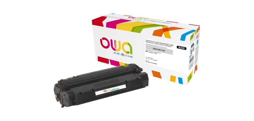 Toner remanufacturé OWA - haute capacité - Noir - pour HP Q2613X