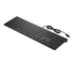 HP PAV WIRED KEYBOARD 300 EN clavier Bureau USB Noir