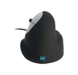 R-Go Tools Souris Ergonomique R-Go HE Break avec logiciel de pause, gaucher, moyen (longueur de la main 165-185 mm), filaire, noir