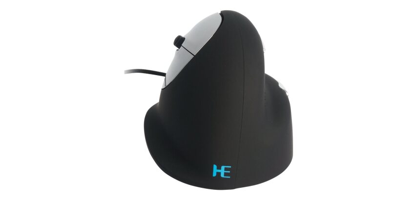 R-Go Tools Souris Ergonomique R-Go HE Break avec logiciel de pause, gaucher, moyen (longueur de la main 165-185 mm), filaire, noir