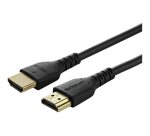 StarTech.com Câble HDMI Fin de 2m, Câble HDMI 2.0 Flexible Certifié Premium avec Ethernet, UHD 4K 60Hz HDR10, Conception Durable en Fibre d'Aramide avec Gaine en TPE