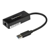 StarTech.com Adaptateur réseau USB 3.0 vers Gigabit Ethernet avec port USB - Noir