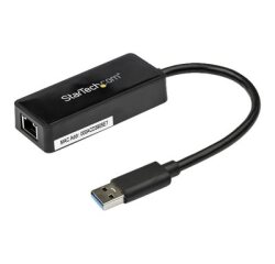 StarTech.com Adaptateur réseau USB 3.0 vers Gigabit Ethernet avec port USB - Noir
