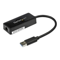 StarTech.com Adaptateur réseau USB 3.0 vers Gigabit Ethernet avec port USB - Noir