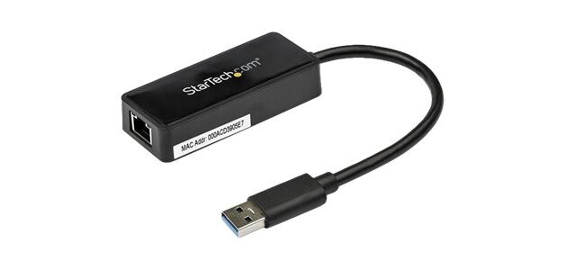 StarTech.com Adaptateur réseau USB 3.0 vers Gigabit Ethernet avec port USB - Noir
