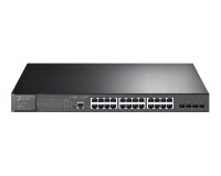 TP-Link Omada SG3428MP commutateur réseau Géré L2+ Gigabit Ethernet (10/100/1000) Connexion Ethernet, supportant l'alimentation via ce port (PoE) 1U Noir