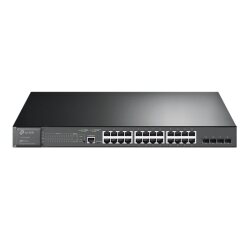 TP-Link Omada SG3428MP commutateur réseau Géré L2+ Gigabit Ethernet (10/100/1000) Connexion Ethernet, supportant l'alimentation via ce port (PoE) 1U Noir