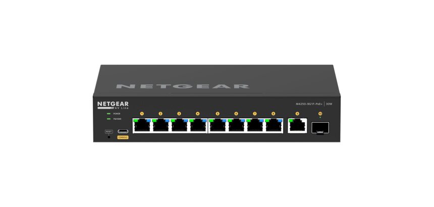 NETGEAR GSM4210PD-100EUS commutateur réseau Géré L2/L3 Gigabit Ethernet (10/100/1000) Connexion Ethernet, supportant l'alimentation via ce port (PoE) Noir