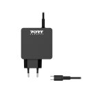 Port Designs 900097B-EU chargeur d'appareils mobiles Smartphone, Tablette Noir Secteur Charge rapide Intérieure