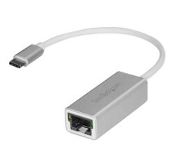 StarTech.com Adaptateur réseau USB-C vers RJ45 Gigabit Ethernet - M/F - Argent