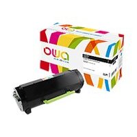 Toner remanufacturé OWA - standard - Noir - pour LEXMARK 24B6035