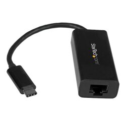 StarTech.com Adaptateur USB C vers Gigabit Ethernet - Noir - Adaptateur Réseau LAN USB 3.0 vers RJ45 - USB Type C vers Ethernet