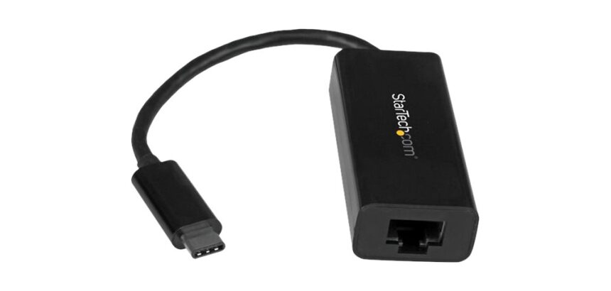StarTech.com Adaptateur USB C vers Gigabit Ethernet - Noir - Adaptateur Réseau LAN USB 3.0 vers RJ45 - USB Type C vers Ethernet
