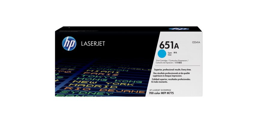 HP 651A toner LaserJet cyan authentique