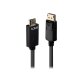 Lindy 36920 câble vidéo et adaptateur 0,5 m DisplayPort HDMI Type A (Standard) Noir