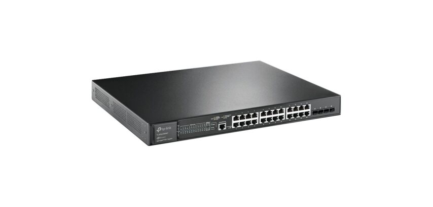 TP-Link Omada SG3428XMP commutateur réseau Géré L2+ Gigabit Ethernet (10/100/1000) Connexion Ethernet, supportant l'alimentation via ce port (PoE) 1U Noir