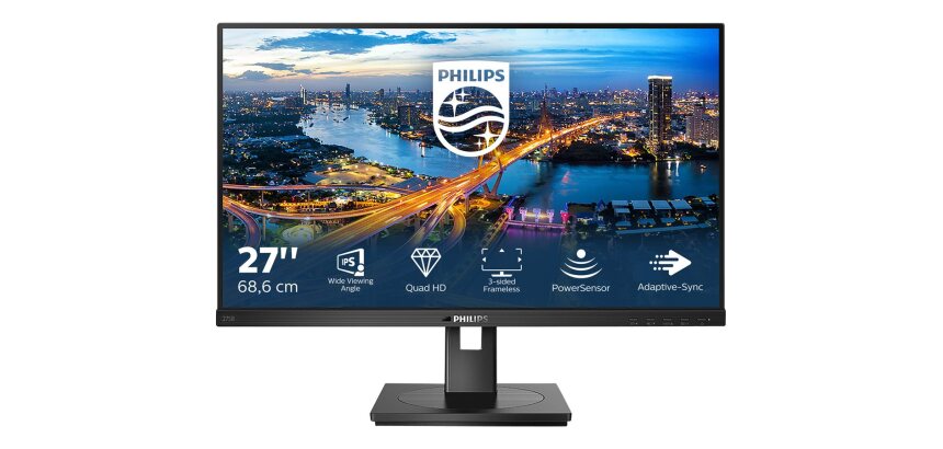 Philips B Line 275B1/00 écran plat de PC 68,6 cm (27") 2560 x 1440 pixels 2K Ultra HD LCD Noir