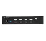 StarTech.com Commutateur KVM HDMI à 4 Ports - Moniteur Unique 4K 60Hz Ultra HDR - Commutateur KVM de Bureau HDMI 2.0 avec Hub USB 3.0 à 2 Ports (5Gbps) et 4x USB 2.0 HID, Audio - TAA
