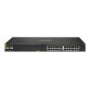 HPE Aruba Networking CX 6100 24G Class4 PoE 4SFP+ 370W Géré L3 Gigabit Ethernet (10/100/1000) Connexion Ethernet, supportant l'alimentation via ce port (PoE) 1U Noir