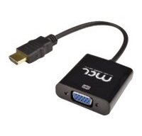 MCL CG-287C2 câble vidéo et adaptateur 0,2 m HDMI Type A (Standard) VGA (D-Sub) + 3,5 mm Noir