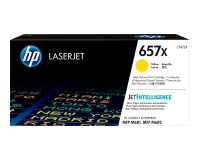 HP 657X - High Yield - yellow - original - LaserJet - toner cartridge (CF472X)