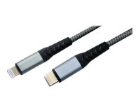 MCL MC923-1C/LIZ-1M câble Lightning Gris