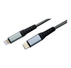 MCL MC923-1C/LIZ-1M câble Lightning Gris