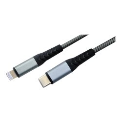 MCL MC923-1C/LIZ-1M câble Lightning Gris