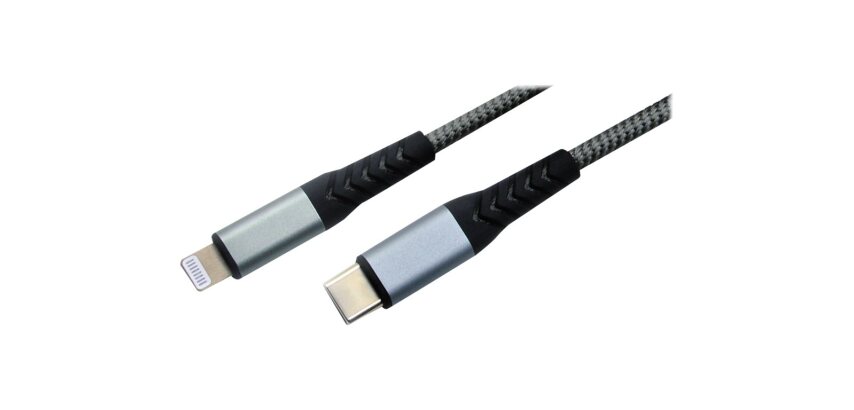 MCL MC923-1C/LIZ-1M câble Lightning Gris