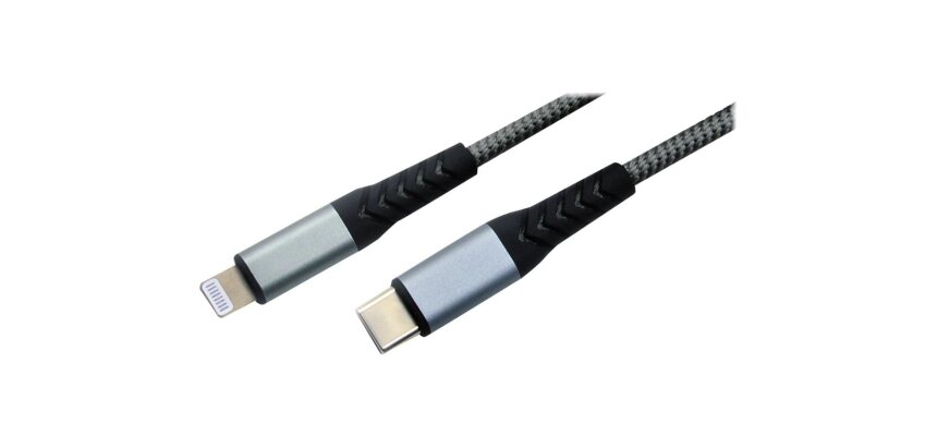 MCL MC923-1C/LIZ-1M câble Lightning Gris