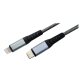 MCL MC923-1C/LIZ-1M câble Lightning Gris
