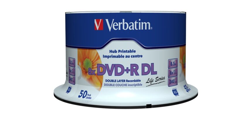 Verbatim 97693 DVD vierge 8,5 Go DVD+R DL 50 pièce(s)