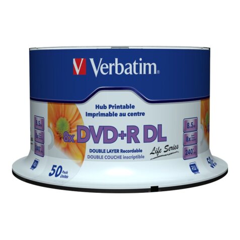 Verbatim - DVD+R DL x 50 - 8.5 GB - storage media