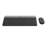Logitech Slim MK470 clavier Souris incluse Universel RF sans fil QWERTY US International Graphite
