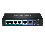 Trendnet TPE-TG611 commutateur réseau Gigabit Ethernet (10/100/1000) Connexion Ethernet, supportant l'alimentation via ce port (PoE) Noir