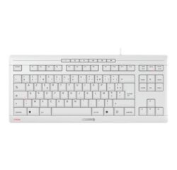 CHERRY STREAM KEYBOARD TKL clavier Universel USB AZERTY Français Blanc