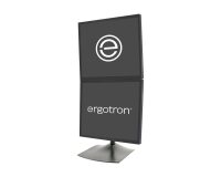Ergotron DS Series DS100 Dual Monitor Desk Stand, Vertical 61 cm (24") Bureau Noir