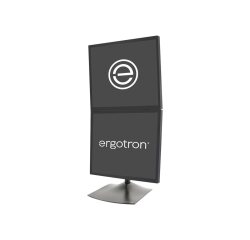 Ergotron DS Series DS100 Dual Monitor Desk Stand, Vertical 61 cm (24") Bureau Noir