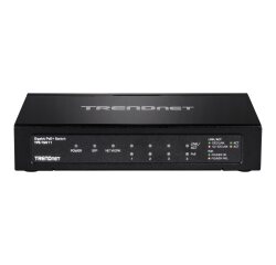 Trendnet TPE-TG611 commutateur réseau Gigabit Ethernet (10/100/1000) Connexion Ethernet, supportant l'alimentation via ce port (PoE) Noir