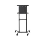 Neomounts NS-M1250BLACK Support au sol pour écran 37-70" - rotatif - étagère multimédia incluse