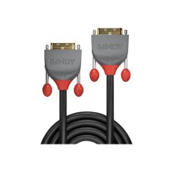 Lindy 36224 câble DVI 5 m DVI-D Noir